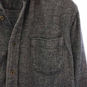 45R ネルシャツ 長袖 1 紺 7113018 /TK