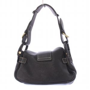 TOFF&LOADSTONE ワンショルダーバッグ レザー 切替 黒 ブラック /BB