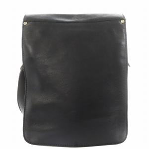 IL BISONTE ショルダーバッグ レザー 黒 ブラック /AN1