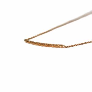 agete ダイヤモンドネックレス ペンダント K10 0.06ct イエローゴールド /KH