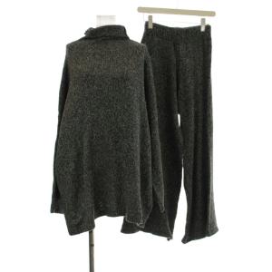 ニット セットアップ セーター ワイドパンツ ハイネック F グレー 684065 /OR