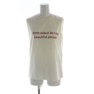 カットソー ノースリーブ プリント 36 アイボリー 1915310007 /RO