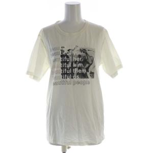 Tシャツ カットソー プリント 半袖 170 白 ホワイト 1025310413 /RO