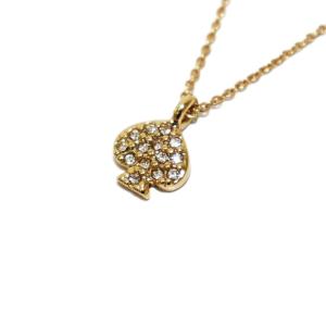 スペードネックレス ペンダント ビジュー ゴールドカラー /KH