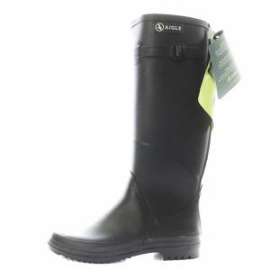 長靴 レインシューズ レインブーツ ロゴ ラバー 35 黒 ブラック 86566 /AN6