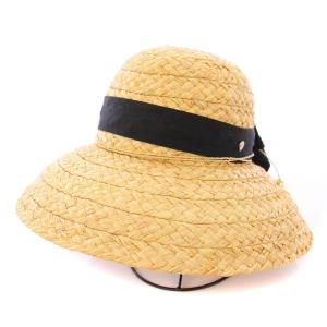 Helen5 ヘレン5 麦わら帽子 ストローハット リボン ベージュ 黒 ブラック /BB
