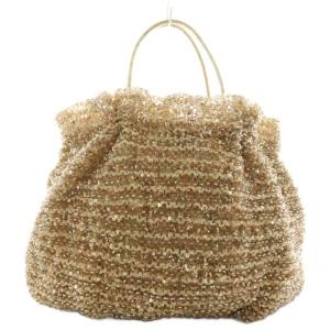 ワイヤーバッグ トートバッグ ハンドバッグ スパンコール ゴールド色 NB13SAN555 /AN13