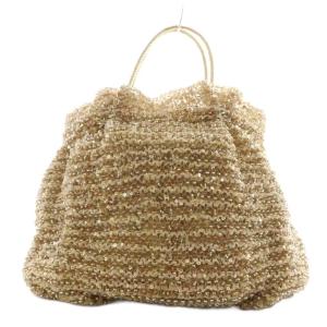 ANTEPRIMA ワイヤーバッグ トートバッグ ハンドバッグ スパンコール ゴールド色 NB13SAN555 /AN13