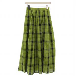 24SS MEDI MANY WAY DEAR CHECK メディメニーウェイディアチェックスカート フレア
