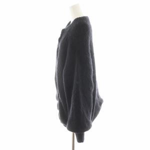 Ameri VINTAGE 22AW 2WAY MOHAIR SHAGGY KNIT ニットカーディガン モヘヤ混 F 黒 ブラック