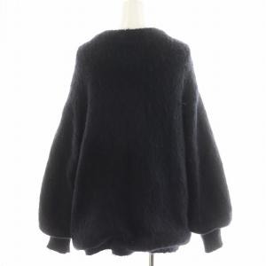 Ameri VINTAGE 22AW 2WAY MOHAIR SHAGGY KNIT ニットカーディガン モヘヤ混 F 黒 ブラック