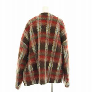 Ameri VINTAGE N.HOOLYWOOD 24AW CHECK CARDIGAN チェックカーディガン 長袖 前開きトッパー