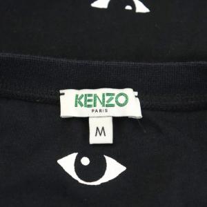 KENZO Tシャツ カットソー 半袖 目玉模様 総柄 M 黒 ブラック /AN40
