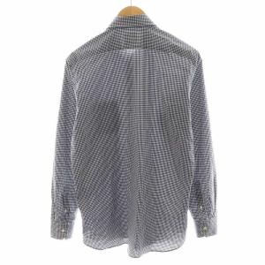 MACKINTOSH PHILOSOPHY MACKINTOSHPHILOSOPHY TROTTER シャツ 長袖 チェック柄 コットン 42 紺 ネイビー 白 ホワイト H1M22-714-29