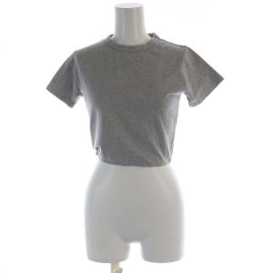 Tシャツ カットソー ショート丈 プリント 半袖 F グレー 110723230 /RO