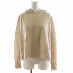 ニット セーター フード カシミヤ ベージュ