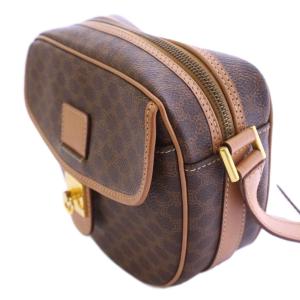 CELINE オールドセリーヌ マカダム柄 ショルダーバッグ ブラウン