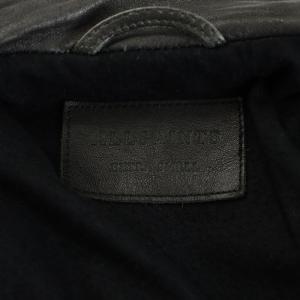 ALLSAINTS レザージャケット 革ジャン キルティング 羊革 ラムレザー 黒 ブラック /AN33