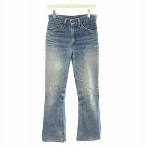 80s 646 ブーツカットデニムパンツ USA製 オレンジタブ ジップフライ W29 ブルー