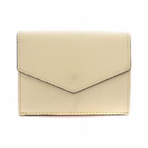 コンパクトウォレット 三つ折り 財布 レザー 小銭入れあり グレージュ /KU