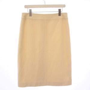 FASHION フレアスカート ひざ丈 無地 スリット カシミヤ 80-101 アイボリー /BB