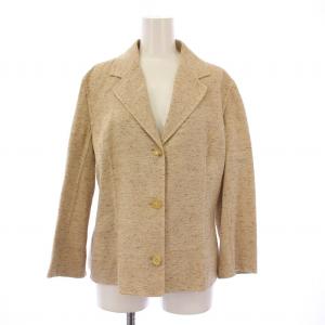 CELINE セットアップ テーラードジャケット アウター シングル タイトスカート ひざ丈 シルク ウール混 42