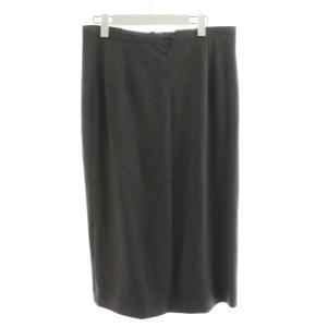CELINE タイトスカート ロング丈 ウール 44 グレー 12 291 1010 /AN36