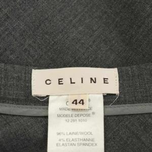 CELINE タイトスカート ロング丈 ウール 44 グレー 12 291 1010 /AN36
