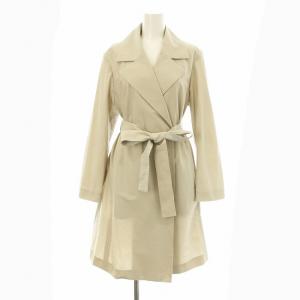 STUDIO スプリングコート ロング トッパー ベルト付き 2 ベージュ 115-153205 /KU