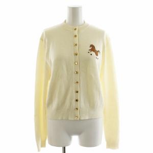 カーディガン 刺繍 S 白 ホワイト 3A202 /AN45