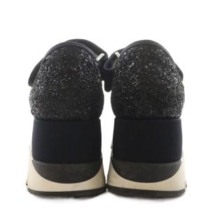 MARNI サンダル ストラップ 厚底 グリッター 37 黒 ブラック /AN17