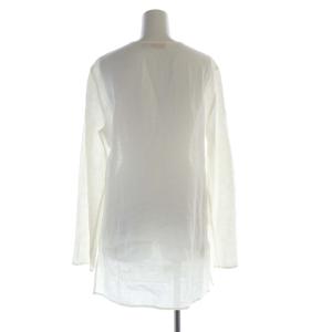 TORY BURCH シャツ ブラウス チュニック 花刺繍 長袖 白 ホワイト /RO