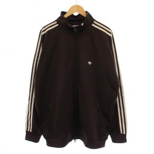 トラックジャケット ジェンダーニュートラル ジップアップ ハイネック ロゴ刺繍 2XL ブラウン JD5267