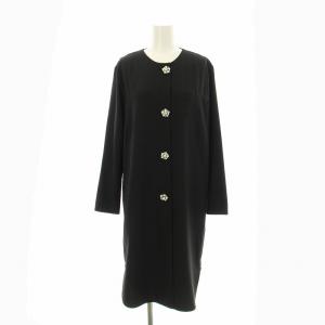 Jewel Buttons Oversize Blazer ノーカラージャケット ロング ビジューボタン