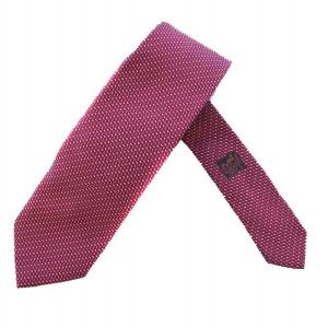 ネクタイ 総柄 シルク フランス製 赤 659113T /BM OH