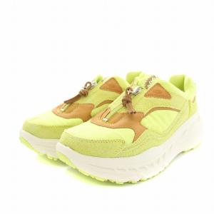 UGG australia ジップ ポーレン Zip Pollen スニーカー シューズ スエード 厚底 USA8 黄 イエロー 茶