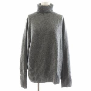24AW ウール カシミヤ タートルネック プルオーバー ニット セーター 長袖 グレー 24080200902040