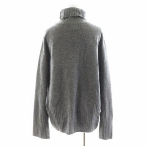 Spick&Span 24AW ウール カシミヤ タートルネック プルオーバー ニット セーター 長袖 グレー 24080200902040