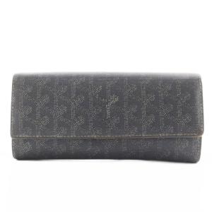ヴァレンヌ 長財布 二つ折り 小銭入れ 総柄 レザー グレー /AN8 D