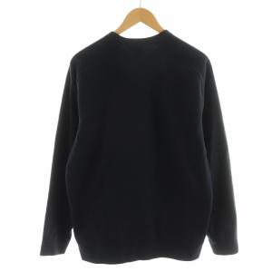 THE NORTH FACE マイクロフリースクルー Micro Fleece Crew カットソー 長袖 ロゴ L 黒 ブラック NL72231