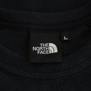 THE NORTH FACE マイクロフリースクルー Micro Fleece Crew カットソー 長袖 ロゴ L 黒 ブラック NL72231
