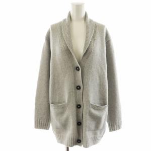 カーディガン ウール カシミヤ混 シルク混 絹 F グレー 589-7264004 /AN41