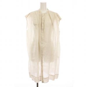 ノースリーブシャツ ワンピース チュニック シースルー 36 ベージュ JL-3798 RAM /YM