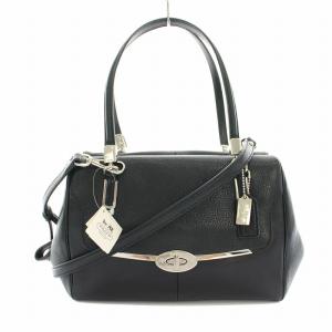 ハンドバッグ ショルダーバッグ 2way レザー タグ付き 保存袋付き 黒 ブラック 25169 /YT