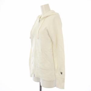 AMERICANA パーカー ジップアップ 長袖 刺繍 S 白 /TK