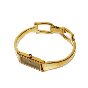 GUCCI バングルウォッチ クオーツ ゴールドカラー 1500L