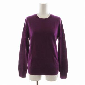 ニット セーター カシミヤ 長袖 S 紫 パープル 01-0301736-280-902 /EE