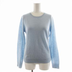 ニット セーター カシミヤ 長袖 S 水色 ライトブルー 01-9301750-821-902 /EE