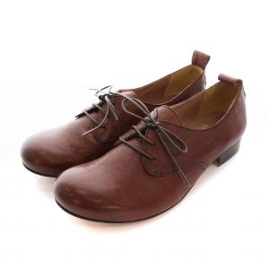 レースアップシューズ レザー 25.5cm ダークブラウン 50329D /YM