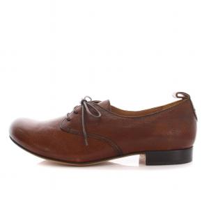 SAYA レースアップシューズ レザー 25.5cm ダークブラウン 50329D /YM